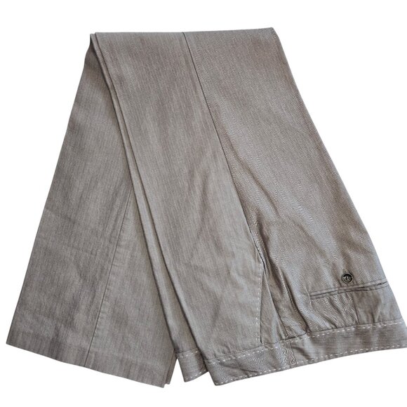 Mexx Tan and Pale pink Wide Leg Dress pant Size 12 - Picture 4 of 7